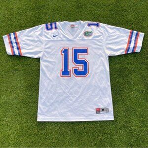 Y2k Nike Florida Gators Tim Tebow Away   White Jersey Mens Size Medium